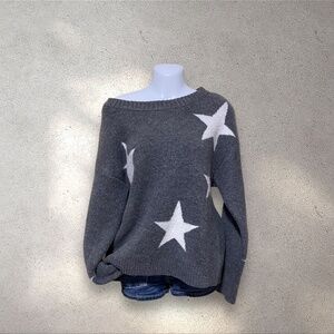 Vigoss Grey & White Star Detail Sweatshirt